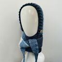 Balaclava kominiarka kapturoszal zamiast czapki handmade 53 -55 cm