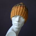 100% WOOL ZIMOWA WEŁNIANA CZAPKA BOHO KOLOROWA WEŁNIANA unisex