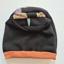 Czapka czarna na podszewce rozmiar uniwersalny góra patchworkowa Wiosenna świetna