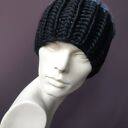 Grubas z alpaką czapka unsex czapa na srogą zimę:)