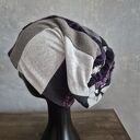 Czapka Smerfetka patchworkowa na podszewce - handmade na co dzień
