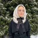 Balaclava Hoshi z kokardą wełna merino & baby alpaka handmade