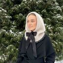 Balaclava Hoshi z kokardą wełna merino & baby alpaka handmade