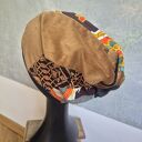 Czapka na podszewce kolorowa patchworkowa rękodzieło świetna na codzienne noszenie