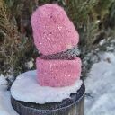 Komplet zimowy w kolorze różowym