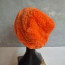 Szalona futrzana czapka pomarańczowy włos, bardzo miła na podszewce, czapka dla artystki, rozmiar