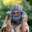 Czapka MERINO 100% Smile “Pastele” podszewka BAWEŁNA