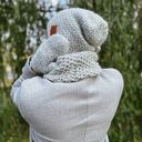 Męska czapka MERINO Explorer “Wybielony szary”