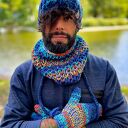 Męska czapka MERINO 50%- Górski potok” ENERGY SHOT