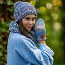 Czapka MERINO 100% Neverland “Pastele” podszewka BAWEŁNA