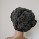 Grafitowa czapa czapka