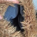 Czapka sztuczne futro kolor jasny brąz rękodzieło na podszewce pojedynczy egzemplarz miękka miła nie