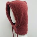 Delikatna balaclava kominiarka kaptur czapka alpaka jedwab ręczna robota