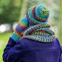 Czapka MERINO 50% “Tęcza Błękit” EXPLORER