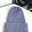 Ręcznie robiona czapka beanie Aurea - jasna lawenda z baby merino, moherem i jedwabiem