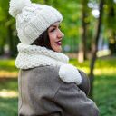 Czapka MERINO Euforia “Beżowy ecru”