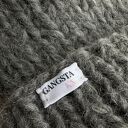 Wełniana czapka z dodatkiem alpaki 100% wełna kolor szary