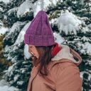 Wygodna wełniana czapka krasnal na zimę handmade
