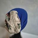 Czapka uniwersalna chabrowa smerfetka na podszewce, dobra na codzinne noszenie, polecam. box as rekodzi