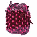 Unikatowa czapka Fuksja ręcznie wytkana na krośnie