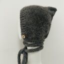Ręcznie robiona balaclava - kominiarka z kapturem zamiast czapki z merino i alpaki