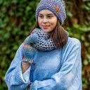 Czapka MERINO 100% Neverland “Pastele” podszewka BAWEŁNA