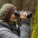 Czapka beret wełniana "Pole lnu"