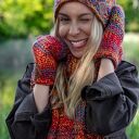 Czapka merino 100% Explorer - przygaszone czerwienie