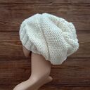 Kremowa czapa czapka