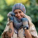 Czapka MERINO 100% Smile “Pastele” podszewka BAWEŁNA