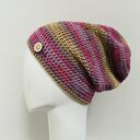 Kolorowa czapka jesienna przejściowa cienka all season S/M