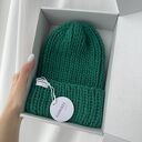 Czapka Lily 100% wełna (kolor - neonowa zieleń)