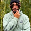 Czarna bawełniana czapka beanie 2w1 z logo ekoskórka Brain Inside