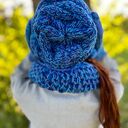 Czapka MERINO 66% nieugniatająca włosów - Niebieskości” THIS IS IT