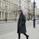 Ręcznie robiona balaclava oversize - kaptur zamiast czapki (kominiarka)