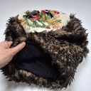 Ciepła czapka damska ręcznie robiona - rozmiar M 55-56 cm 