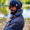 Męska czapka MERINO 50%- Górski potok” ENERGY SHOT