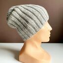 Czapka zimowa HELLI z 100% Baby Merino - jasny szary