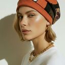 Czapka damska Smerfetka patchworkowa, na podszewce dobra na codzienne noszenie