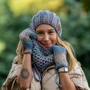 Czapka MERINO 100% Smile “Pastele” podszewka BAWEŁNA