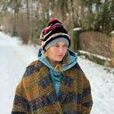 Ruda futrzana czapka na podszewce - miękka, ciepła i duża, rozmiar uniwersalny
