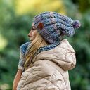 Czapka MERINO 100% Smile “Pastele” podszewka BAWEŁNA