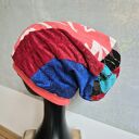 Czapka na podszewce kolorowa patchworkowa rękodzieło świetna na codzienne noszenie polecam rozmiar