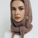 Balaclava kominiarka kaptur z szalikiem zamiast czapki