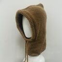 Balaclava oversize kominiarka kaptur zamiast czapki z merino camel