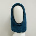 Ręcznie robiona balaclava kapturokomin czapka bawełna i merynos