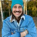 Męska czapka slouchy logo kolorowe “Turkus”