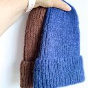 Ręcznie robiona czapka damska MORGANA Alpaka z Jedwabiem 5575/39 Granatowy