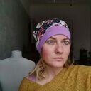 Czapka kwiatowa smerfetka codzienna bez podszewki rozmiar uniwersalny box 33