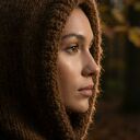 Brązowa balaclava kid mohair i baby alpaka